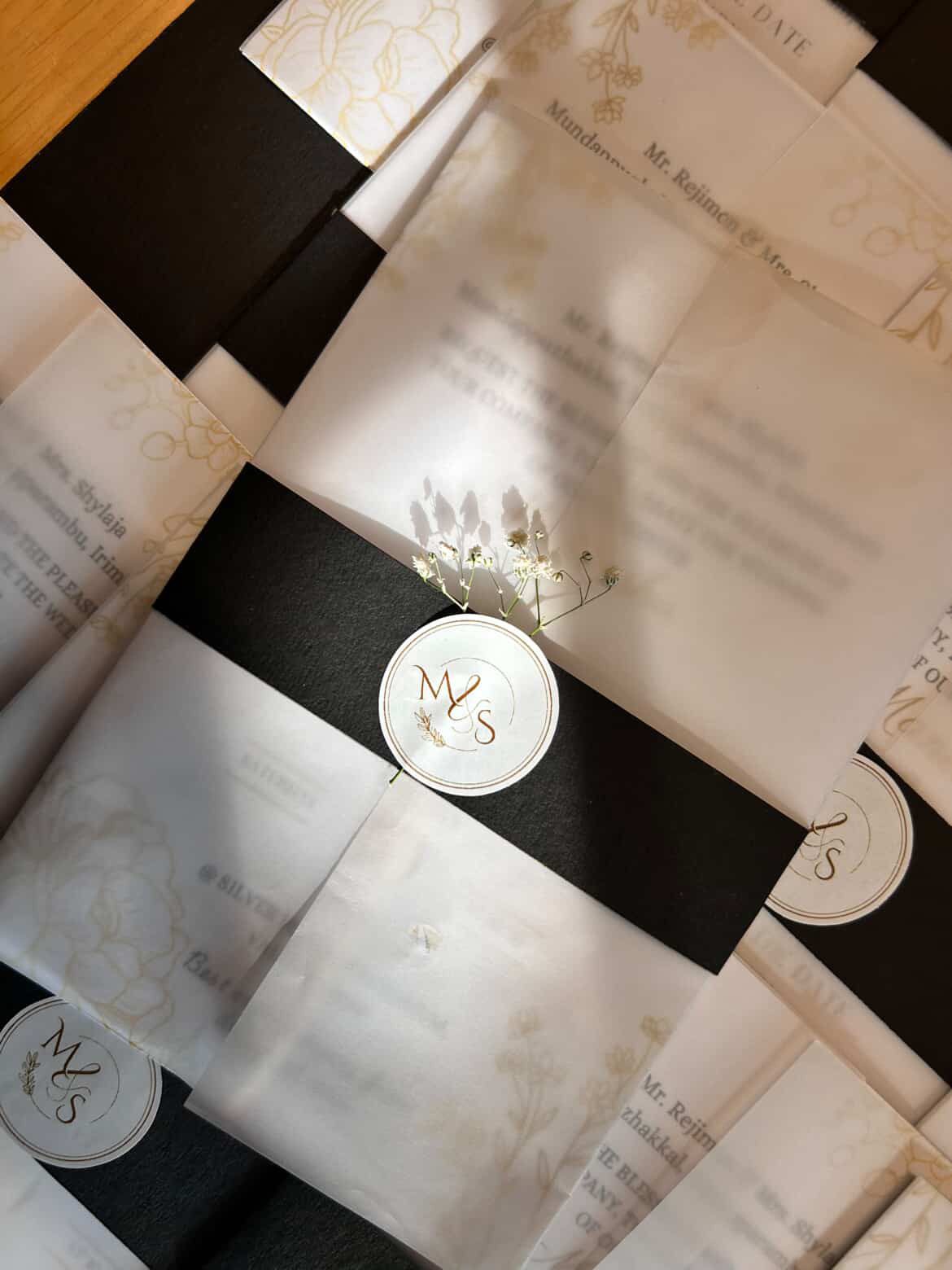 Model 1 invitation model by Vaha Prints