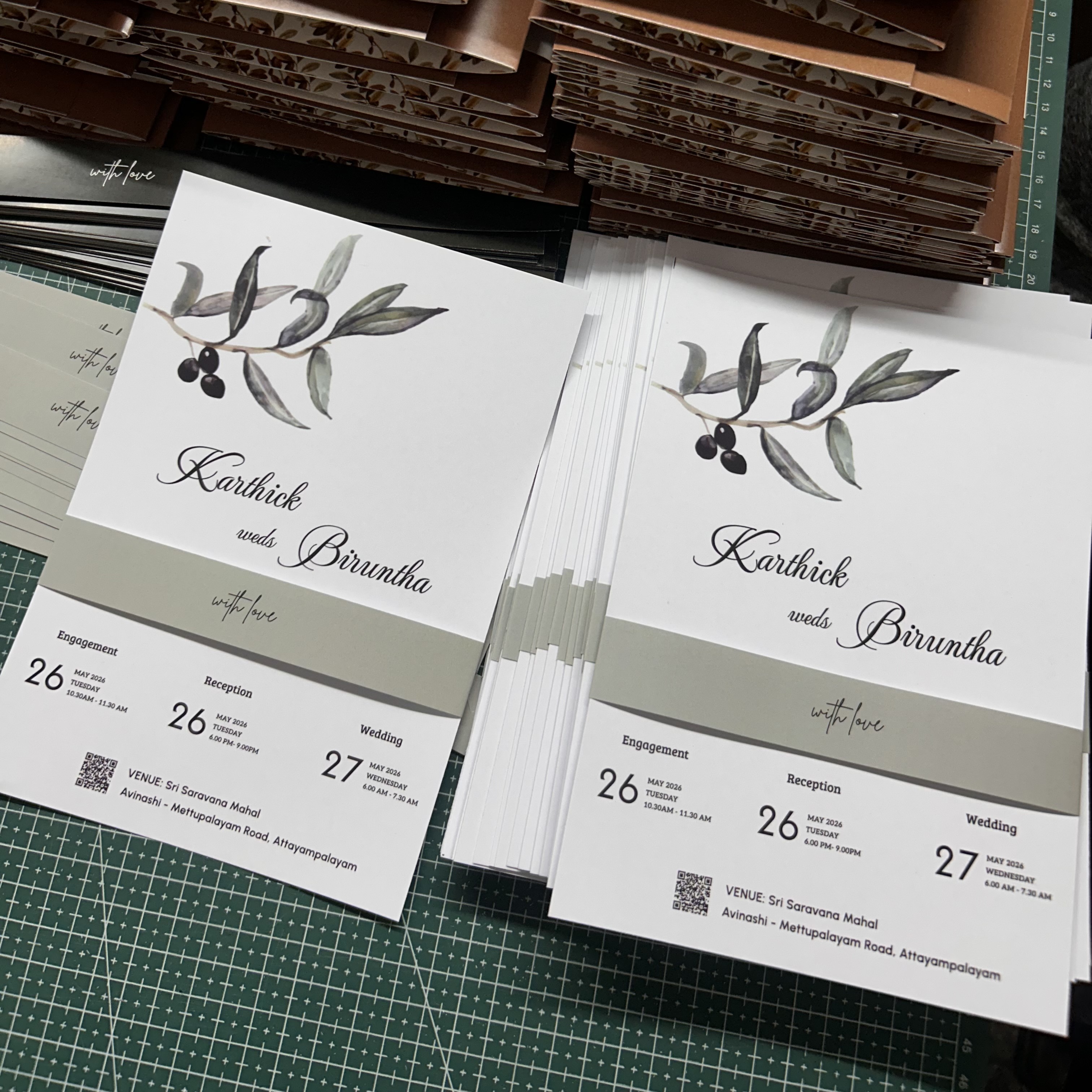 Model 4 invitation model by Vaha Prints