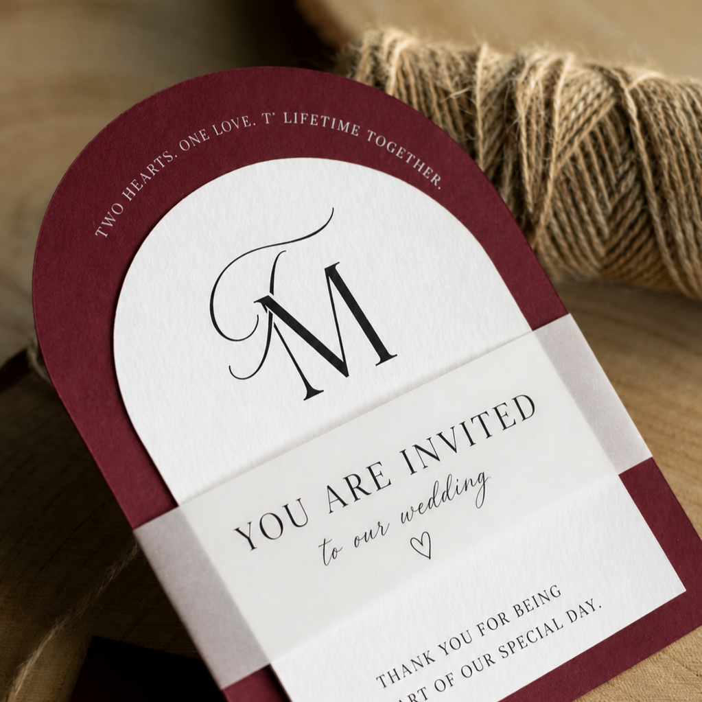 Model 9 invitation model by Vaha Prints